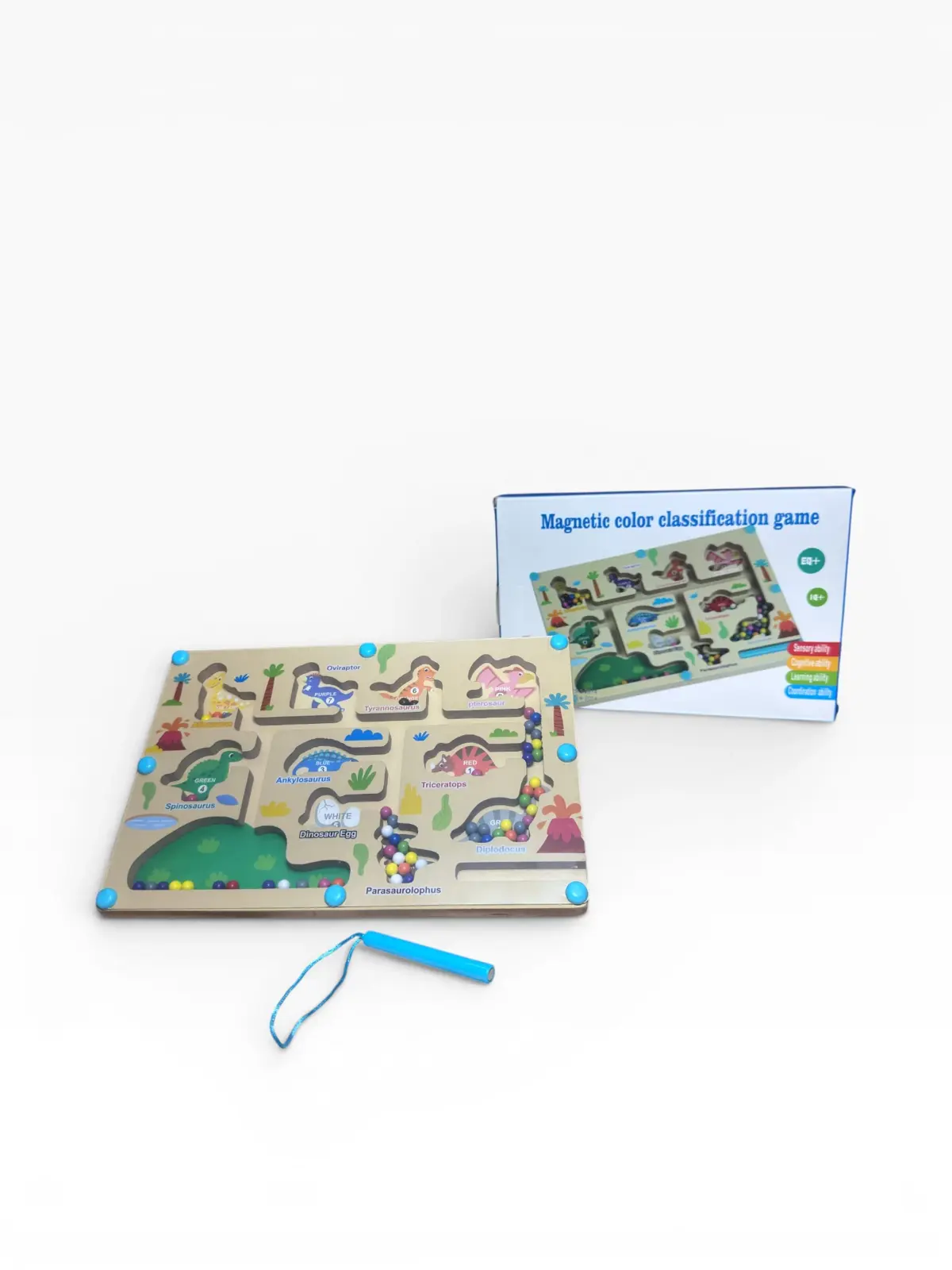 Magnetic color classification game.